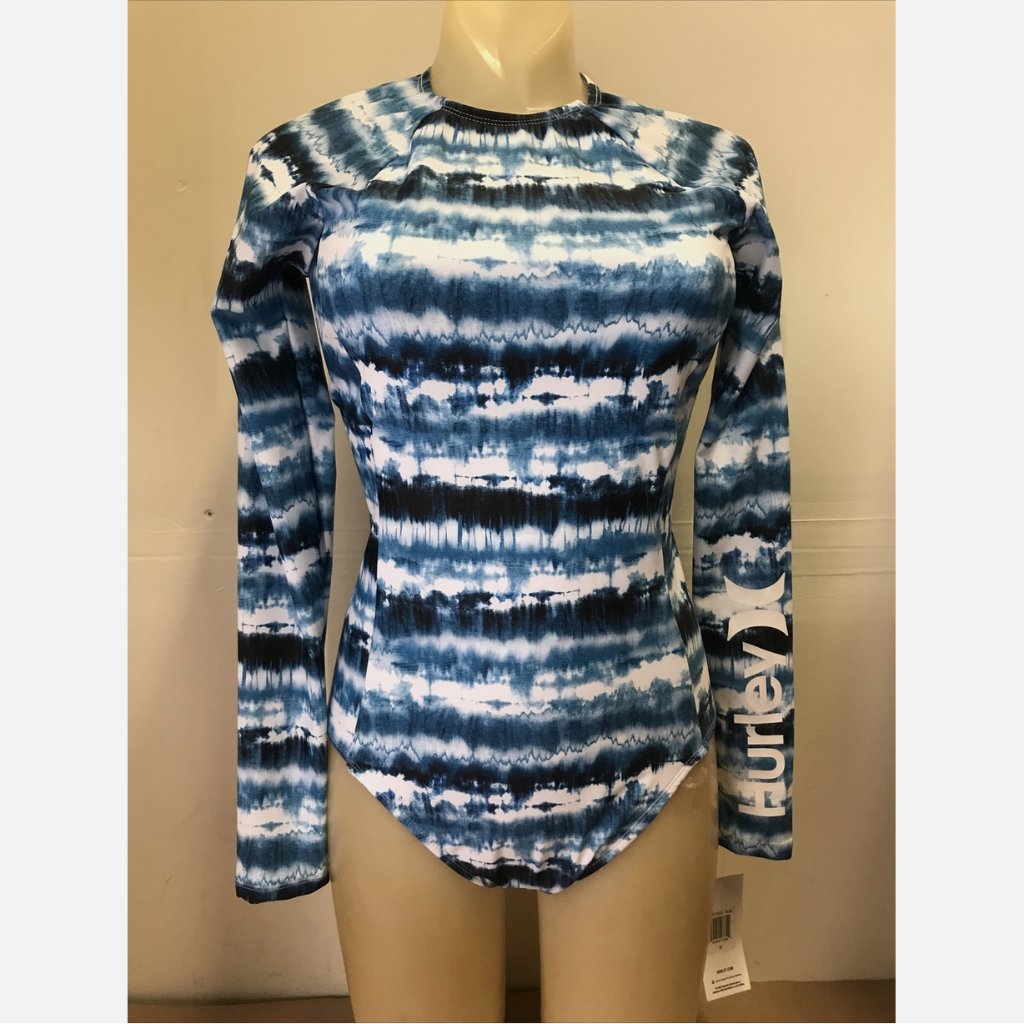 Hurley Tie Dye Print Long Sleeve Surf Suit